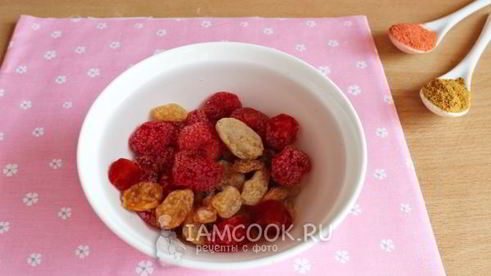 постный плов с сухофруктами