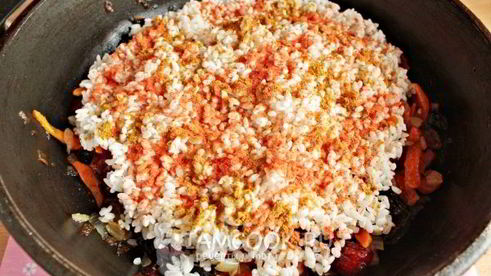 постный плов с сухофруктами