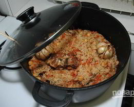 Узбекский плов в казане