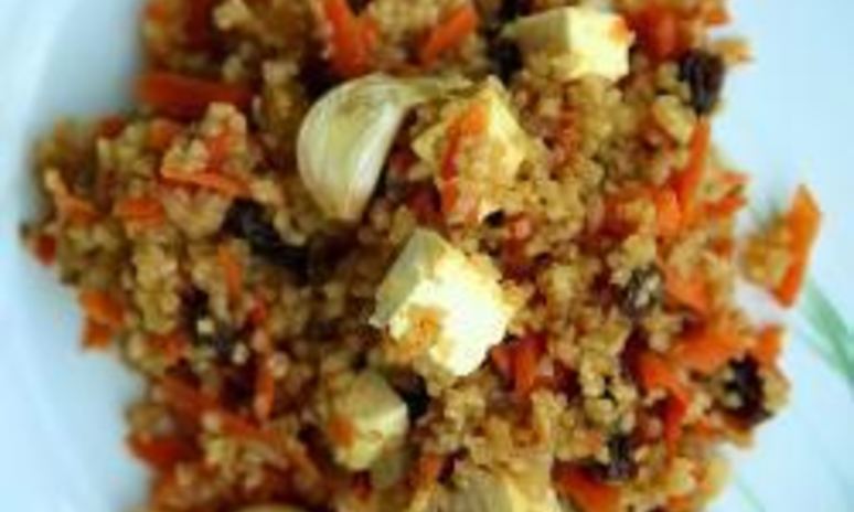 Рецепт вегетарианского плова с паниром