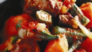 Африканское рагу из баранины со сладким картофелем