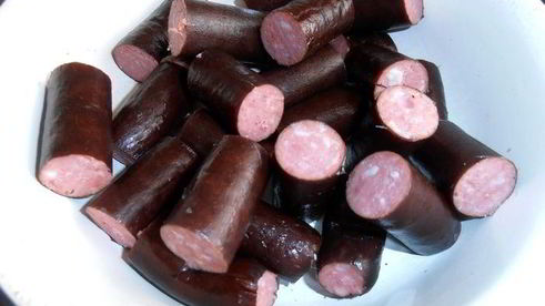 ароматное рагу с колбасками