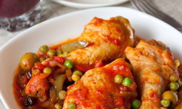 Рецепт фрикасе из курицы со сладким перцем