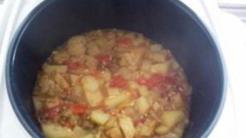 картофельное рагу со свининой