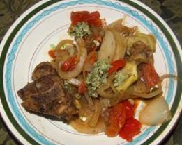 Овощное рагу с бараниной