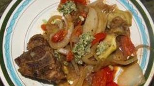 Овощное рагу с бараниной
