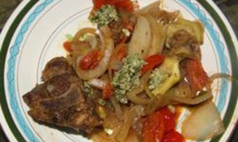 Рецепт овощного рагу с бараниной