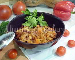 Овощное рагу с фасолью