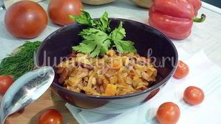 Овощное рагу с фасолью