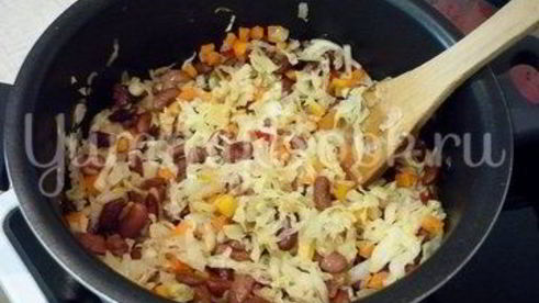 овощное рагу с фасолью