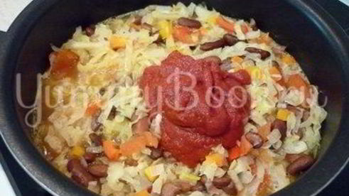 овощное рагу с фасолью