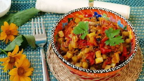 овощное рагу с грибами