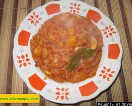 Овощное рагу с кабачками и капустой