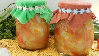 Овощное рагу с кабачками на зиму