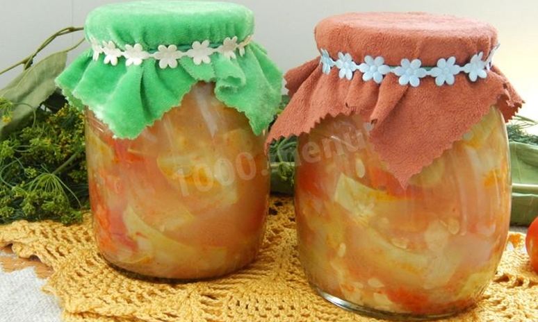 Рецепт овощного рагу с кабачками на зиму