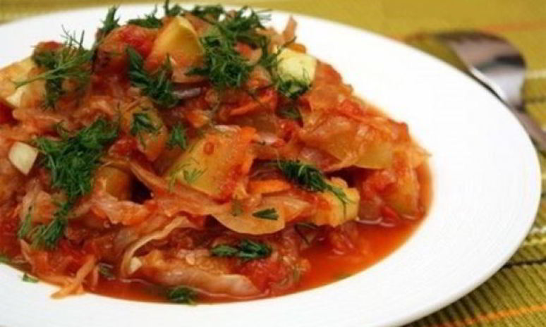 Рецепт овощного рагу с капустой и картофелем