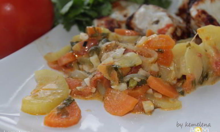 Рецепт овощного рагу с кинзой