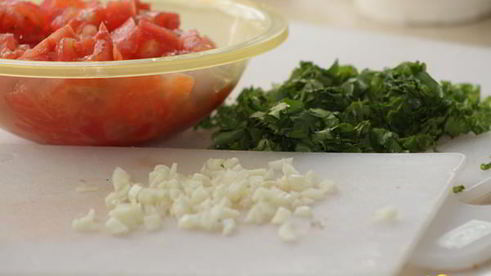 овощное рагу с кинзой