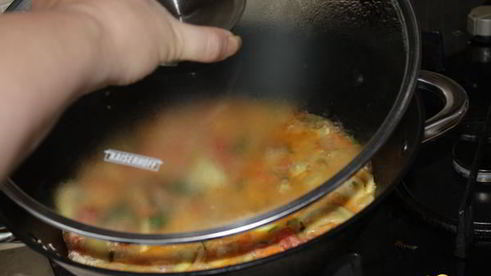 овощное рагу с кинзой