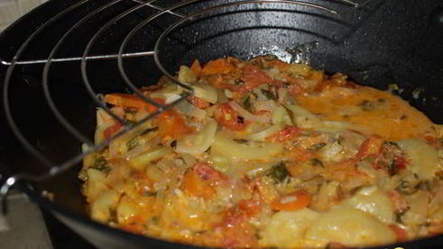 овощное рагу с кинзой