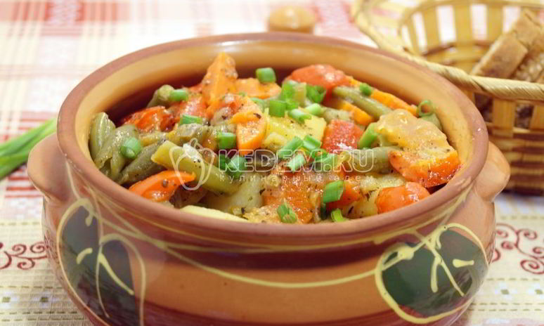 Рецепт овощного рагу с прованскими травами