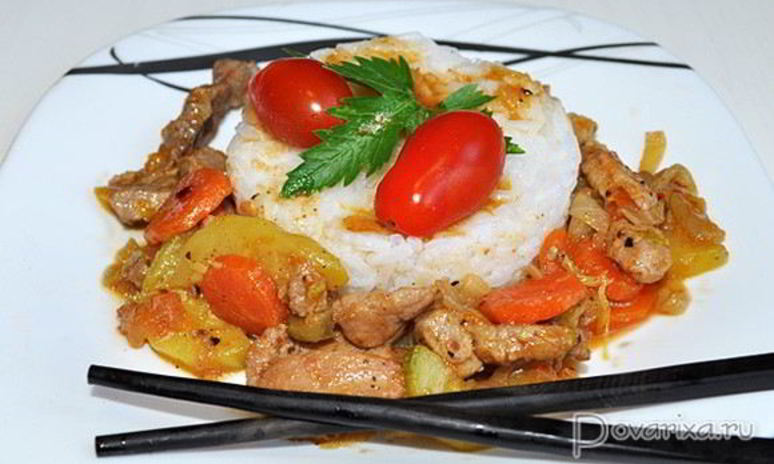 Рецепт овощного рагу со свининой по-вьетнамски