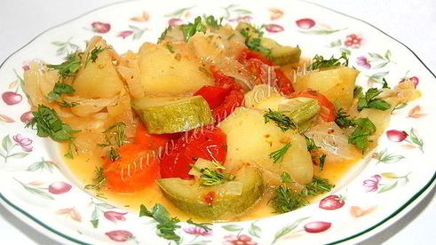 овощное рагу в духовке