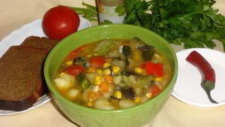 Овощное рагу Яркие краски лета