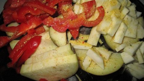 постное рагу с баклажанами