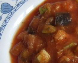 Рагу диетическое с баклажанами и луком