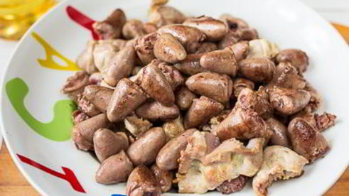 рагу из ассорти куриных потрошков