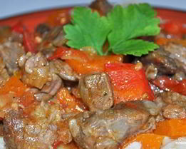 Рагу из баранины с овощами