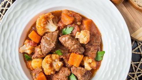 рагу из говядины с цветной капустой