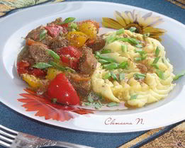 Рагу из говядины в темном пиве