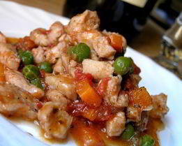 Рагу из индейки с майораном