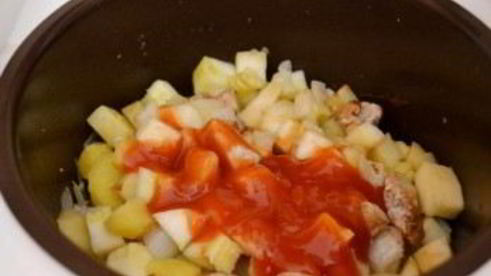 рагу из индейки в мультиварке