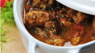 Рагу из козлятины в пиве