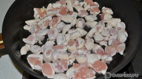 рагу из курицы с фасолью и грибами