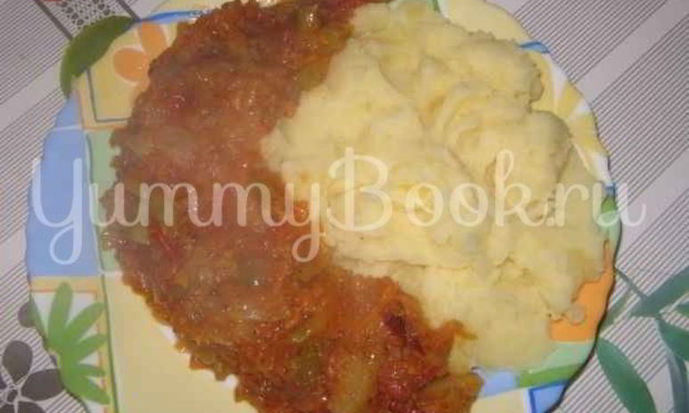 Рецепт рагу овощного с картофельным пюре