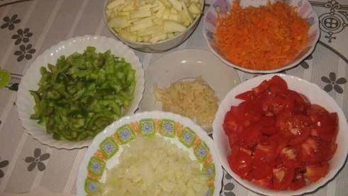 рагу овощное с картофельным пюре