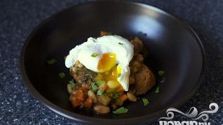 Рагу с фасолью и мангольдом