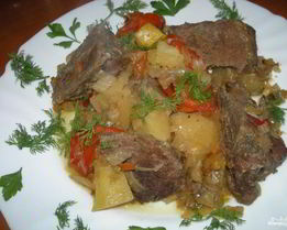 Рагу с говядиной и овощами