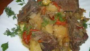 Рагу с говядиной и овощами