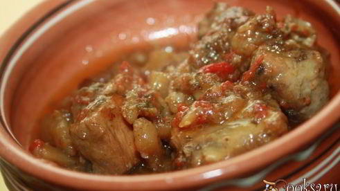 рагу с копченостями и розмарином в мультиварке