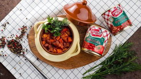 рагу с курицей и красной фасолью