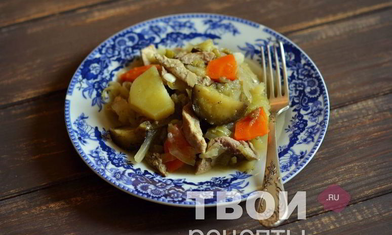 Рецепт рагу с мясом в мультиварке