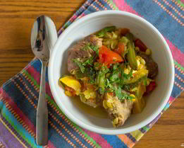 Рагу со свининой и кабачками