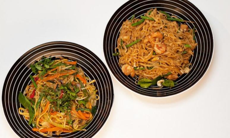 Рецепт рисовой лапши с креветками