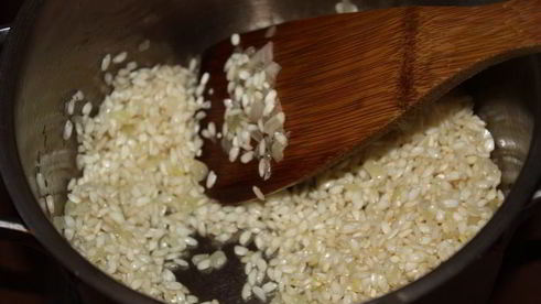 черничное ризотто