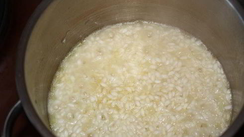 черничное ризотто